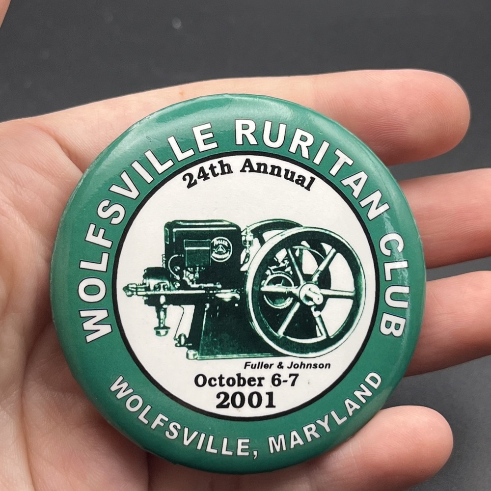 Wolfsville Ruritan Club‎ Maryland 2001 Button Pin